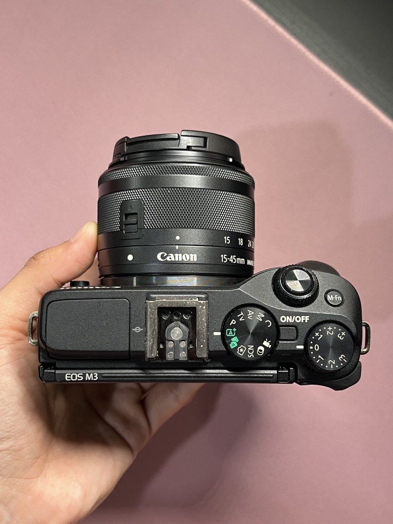 Canon EOS M3 with EF-M 15-45mm IS STM (Category: Cameras) located in Manila. Submitted by abbyaguilar (Listing ID 1466275968, Image 3). Description: Please read ‼️ 🏷️ ₱16k fixed Canon EOS M3 with EF-M 15-45mm IS STM • Excellent condition • Honest issue: vignette on LCD not affecting output Inclusions • Canon EOS M3 • 15-45mm IS STM • Battery • Charger • Strap • Box • 32gb SD Card 📍Malabon City (for pickup / meetup near my location only).
