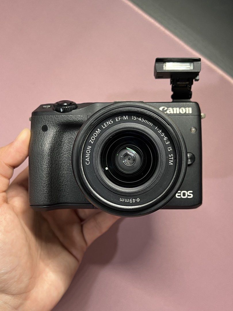 Canon EOS M3 with EF-M 15-45mm IS STM (Category: Cameras) located in Manila. Submitted by abbyaguilar (Listing ID 1466275968, Image 2). Description: Please read ‼️ 🏷️ ₱16k fixed Canon EOS M3 with EF-M 15-45mm IS STM • Excellent condition • Honest issue: vignette on LCD not affecting output Inclusions • Canon EOS M3 • 15-45mm IS STM • Battery • Charger • Strap • Box • 32gb SD Card 📍Malabon City (for pickup / meetup near my location only).