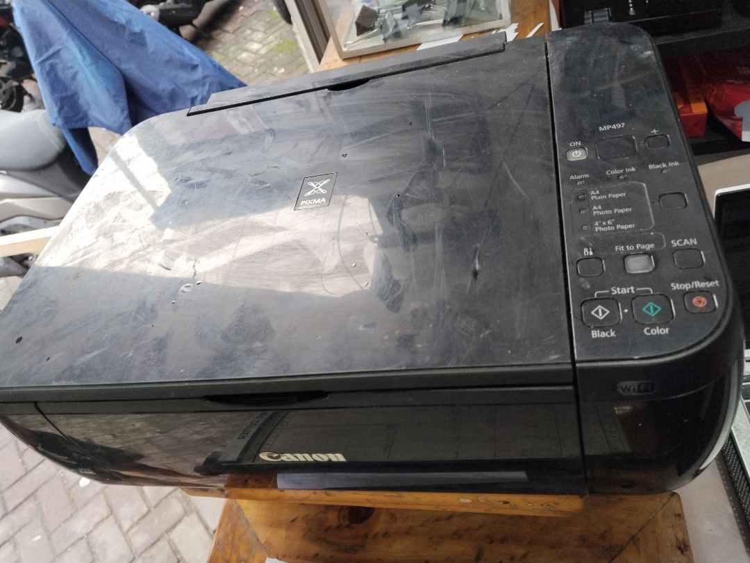 Canon Pixma MP497 All-in-One Printer (Category: Printers, Scanners & Copiers) located in Quezon City. Submitted by goshen24 (Listing ID 1466291246, Image 3). Description: - Model: Canon Pixma MP497 not working .