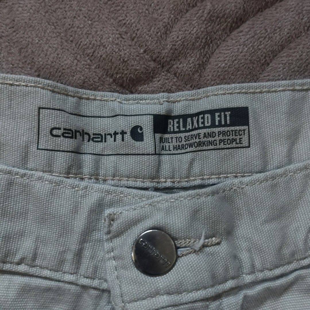 Carhartt Rigby Dungaree Shorts (Category: Shorts) located in Davao. Submitted by giyuu06 (Listing ID 1466315450, Image 3). Description: Carhartt Rigby Dungaree Shorts | Excellent Condition dimes: waist 38 length 20 hem 12 issue: paint stains.