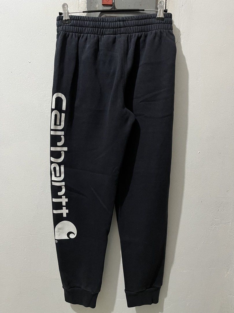 Carhartt Script Sweatpants 2 pcs - Medium (8-10) (Category: Babies & Kids Fashion) located in Malaybalay. Submitted by tapiocasthrift (Listing ID 1466194661, Image 2). Description: Size: Both Medium (8-10) Dimes: Both 24 waist (stretchable) x 33 length HEM: 4.5 Thigh: 9.5 Color rate: 9.3/10 Both in Excellent Condition The other has no issue, the other has minor stain on script.