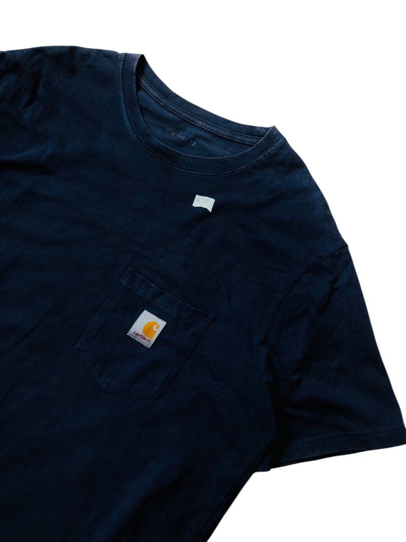 Carhartt WIP Nvyblue Pocket Tee (Category: Tshirts & Polo Shirts ) located in Angeles City. Submitted by wwdrip (Listing ID 1466234854, Image 2). Description: Carhartt WIP NvyBlu Pocket Tee♻️ •Width :23 •Length : 29 •Size : L •Color rate : 9.5/10 •Condition : excellent •minimal fade neckline (di naman visible when worn still presentable) ₱800.