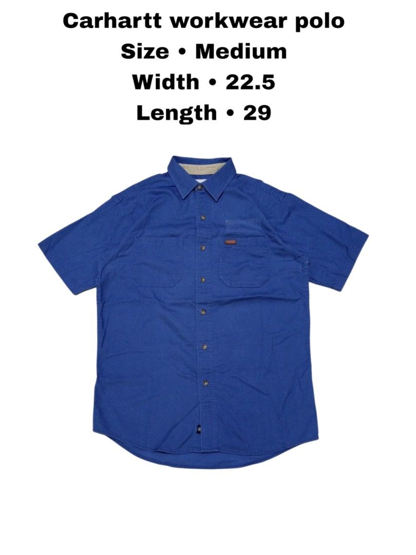 Carhartt workwear polo (Category: Activewear) located in Manila. Submitted by _t20hrift (Listing ID 1466288063, Image 1). Description: Carhartt workwear polo Size • Medium up to Large Excellent condition Width •22.5 Length • 29.