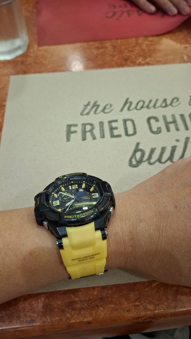 Casio G-Shock G1000 aviator (Category: Men's Watches) located in Manila. Submitted by anuseyo (Listing ID 1466285454, Image 1). Description: - Model: Casio G-Shock Analog-digital - Aviator Gravity Master - replace strap from Thailand - the rest all original .