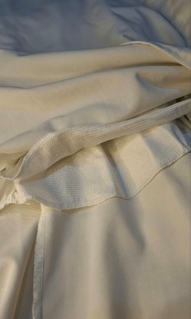 Casual Dress (Category: Dresses) located in Las Pinas. Submitted by glowupmamalife (Listing ID 1466199319, Image 3). Description: Long white dress double layer underneath Small size Only used once! From ₱348 down to ₱200 Makati Pio del Pilar pick up malapit sa Walter mart.