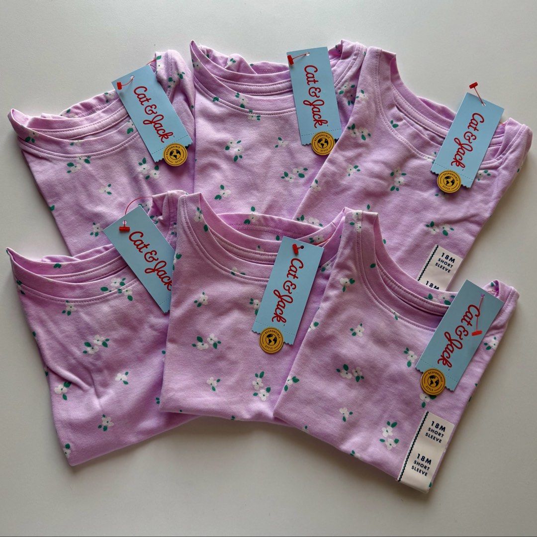 Cat & Jack Floral Purple Tee 18M (Category: Babies & Kids Fashion) located in Mandaluyong City. Submitted by momandbabystuffph (Listing ID 1466335398, Image 3). Description: 6 available Loc Mandaluyong.