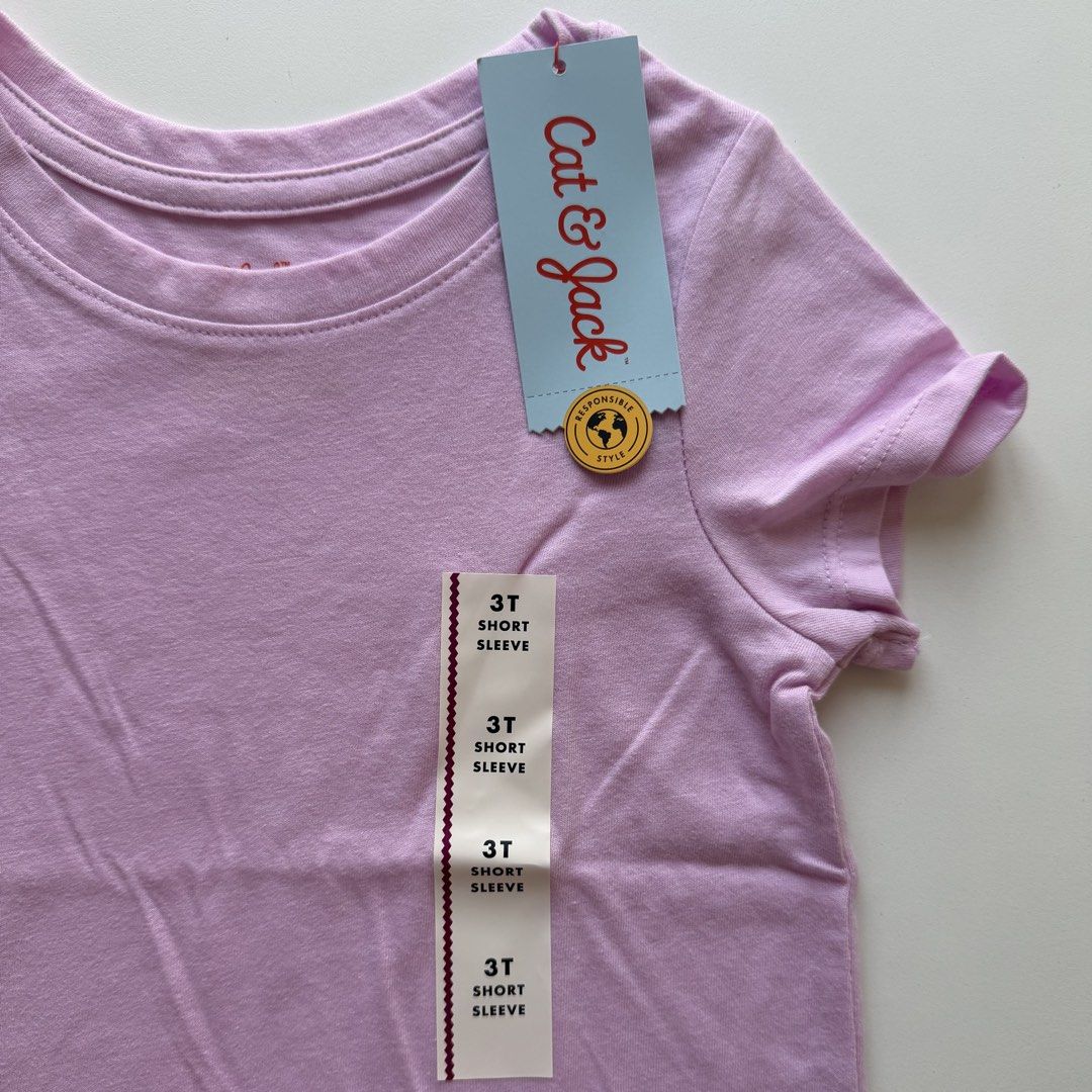 Cat & Jack plain purple tee 3T (Category: Babies & Kids Fashion) located in Mandaluyong City. Submitted by momandbabystuffph (Listing ID 1466335760, Image 2). Description: 2 available Loc Mandaluyong .