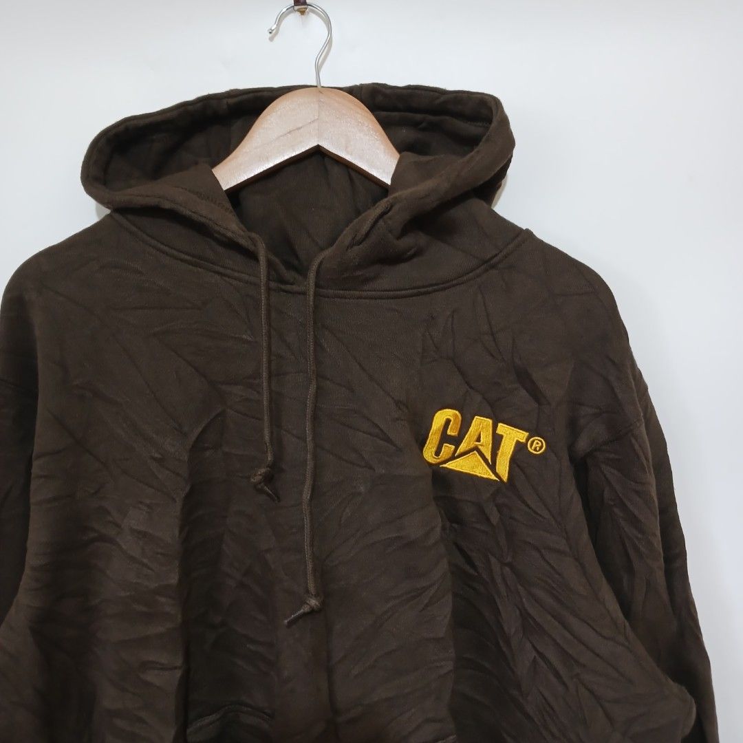 CATERPILLAR BROWN HOODIE (Category: Hoodies) located in Ozamiz City. Submitted by 2nd.sight (Listing ID 1466203345, Image 2). Description: *fresh from bale size: large w: 25.5 l: 26 like new.