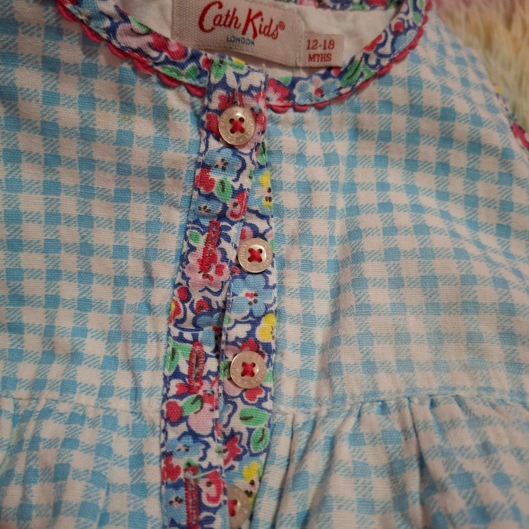 Cath Kidston dress (Category: Babies & Kids Fashion) located in Las Pinas. Submitted by assortedkidzstuffs (Listing ID 1466177916, Image 2). Description: authentic Cath Kids baby dress. bought almost 3K excellent quality very nice po even the linings tag size 12-18mos.