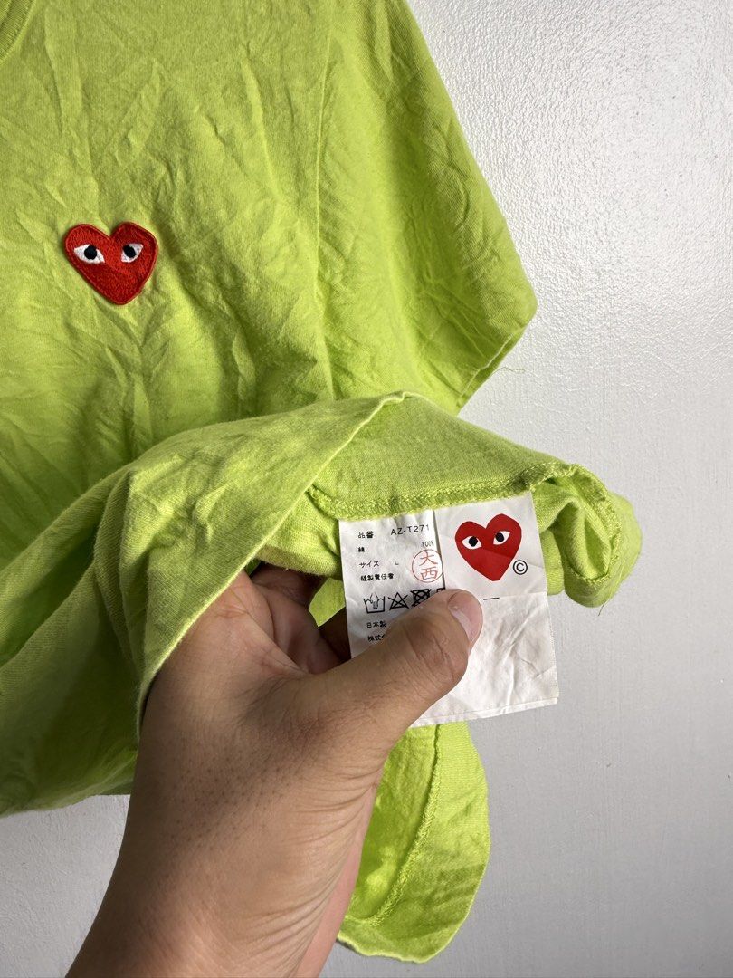 Cdg play shirt (Category: Shirts) located in Daraga. Submitted by casualthread (Listing ID 1466285544, Image 3). Description: Authentic 18x23 Medium women No issue 9.8/10.