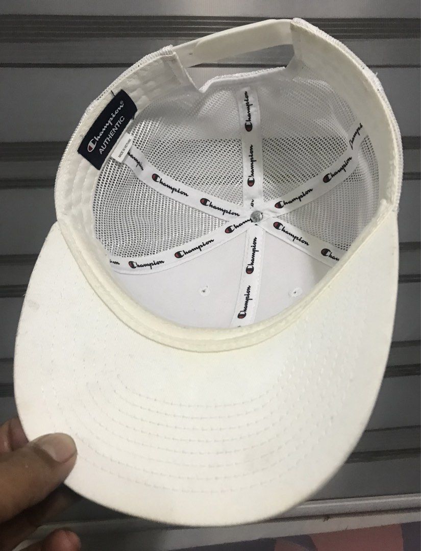 Champion - trucker cap (snap back) (Category: Caps & Hats) located in Manila. Submitted by avecillaa57811 (Listing ID 1466157478, Image 2). Description: ❗️trucker cap ❗️snap back.