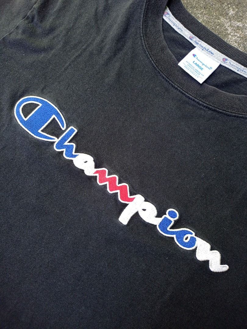 Champion Black T-Shirt with Logo (Category: Tshirts & Polo Shirts ) located in Quezon City. Submitted by kelkel_21 (Listing ID 1466193679, Image 2). Description: ❗₱𝟲𝟬𝟬 ONLY FIXED❗+ SF ❗₱𝟲𝟬𝟬 ONLY FIXED❗ Color: 𝗙𝗮𝗱𝗲𝗱 𝗕𝗹𝗮𝗰𝗸 / 𝗪𝗮𝘀𝗵𝗲𝗱 𝗕𝗹𝗮𝗰𝗸 Description: 𝗖𝗵𝗮𝗺𝗽𝗶𝗼𝗻 𝗝𝗮𝗽𝗮𝗻 𝗠𝗮𝗿𝗸𝗲𝘁 𝗿𝗲𝗹𝗲𝗮𝘀𝗲 (𝗔𝗰𝘁𝗶𝗼𝗻 𝗦𝘁𝘆𝗹𝗲 𝗦𝗲𝗿𝗶𝗲𝘀 / 𝗖𝗼𝗱𝗲: 𝗖𝟯-𝗥𝟯𝟬𝟱). Condition: 𝟴.𝟱/𝟭𝟬 Good Condition (𝗠𝗮𝘆 𝗺𝗮𝗹�