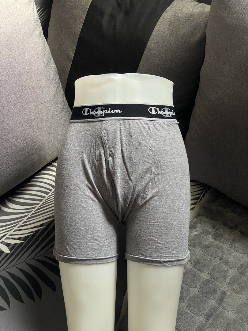 CHAMPION G Size 34-36 (Category: Underwear) located in Cabanatuan. Submitted by iselect_finds (Listing ID 1466201589, Image 1). Description: Authentic Boxer Briefs Ready to wear ✅ Malinis ✅ Masisikip po ang waistband ✅ Walang faded (color may change due to lighting) Selected items. Shipping via J&T.