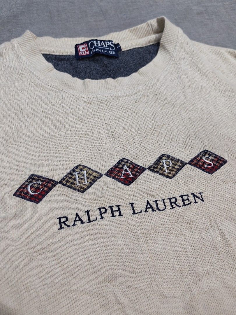 Chaps Ralph Lauren 1990s sweatshirt (Category: Coats, Jackets and Outerwear) located in Baguio. Submitted by used_clothing2600 (Listing ID 1466234321, Image 3). Description: Chaps Ralph Lauren 1990s embroidered sweatshirt size Large verygood condition washable dirt pit to pit 25 length 25.5 shoulders 24 sleeve length 22.5 P 980.