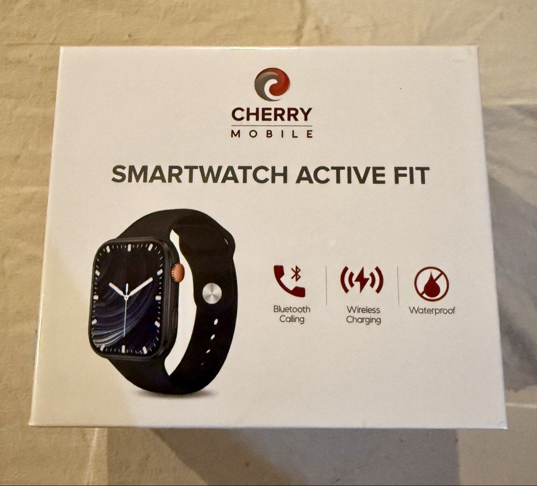 Cherry Mobile Smart Watch Active Fit (Category: Wearables & Smart Watches) located in Quezon City. Submitted by jbautista0422 (Listing ID 1466329963, Image 1). Description: Cherry Mobile Smart Watch Active Fit -Brand new and sealed.