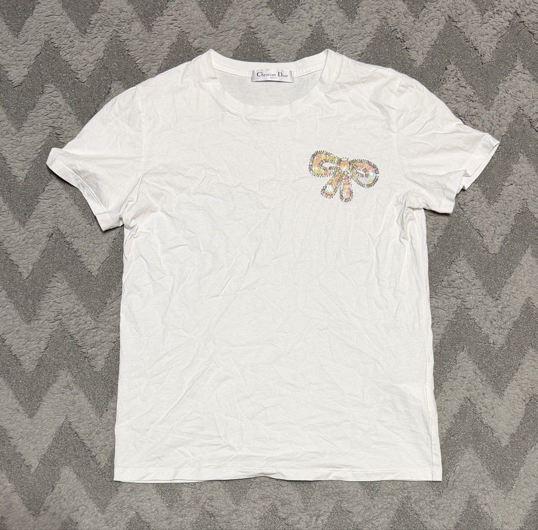 Christian Dior - Beaded Ribbon Tops (Category: Blouses) located in Cavite. Submitted by commoncourtesy (Listing ID 1466294975, Image 1). Description: Size 36 .