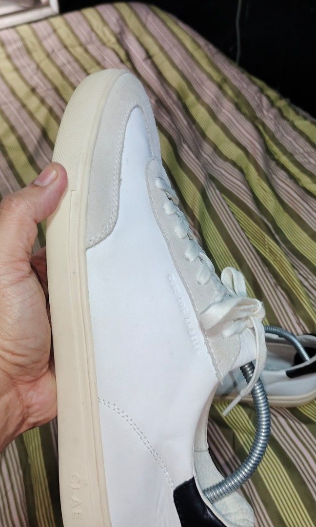 CLAE DEANE UNISEX SNEAKERS (Category: Sneakers) located in Manila. Submitted by myno23lenel (Listing ID 1466162165, Image 2). Description: For sale CLAE DEANE UNISEX SNEAKERS - WHITE LEATHER BLACK size 11 ,fits 10-10.5 US snug fit No box,100% authentic,bought in Australia, no sole seps, minimal drags, minimal Scratches on leather, Pass sa meselan For only 1.5k fixed srp 10k plus Location Fairview.