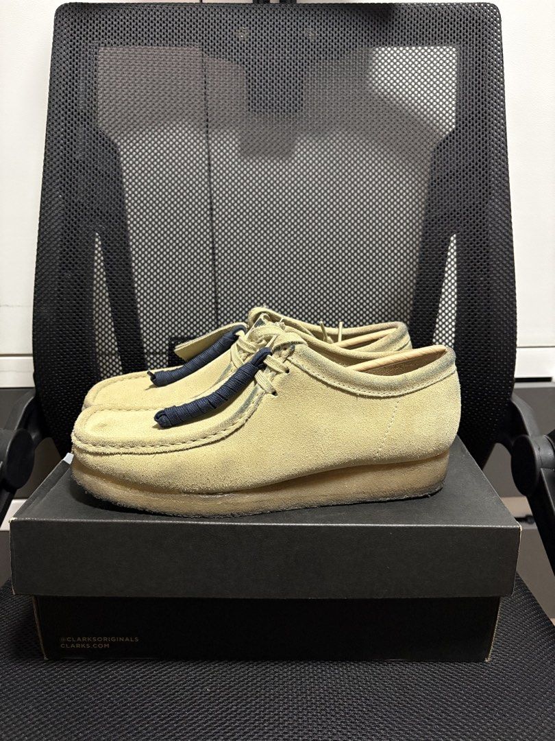 Clark Wallabees (Category: Casual Shoes) located in San Fernando. Submitted by uniquegallery.ph (Listing ID 1466161721, Image 1). Description: Clark Wallabees Size 8.5 mens Good condition (minor seps and used) Complete all with box and receipt 3,500 only (Srp 13,450).
