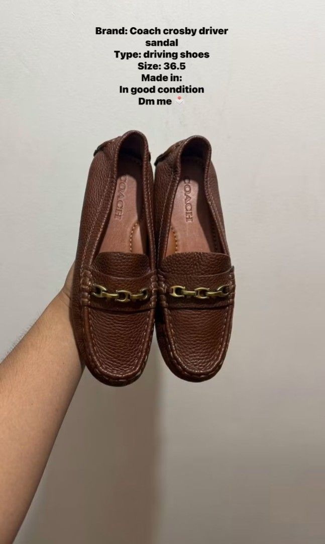 Coach crosby driver (Category: Loafers) located in Koronadal. Submitted by mannylagada880 (Listing ID 1466179402, Image 1). Description: in good condition ship nationwide ✈️.