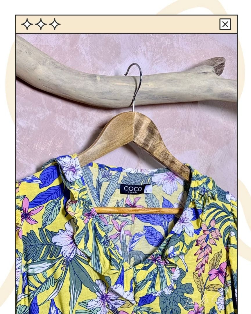 Coco Cabana Blouse (Category: Blouses) located in Caloocan City. Submitted by royalcloud_617802 (Listing ID 1466279899, Image 1). Description: 🤍 Love & Co. PH A handpicked piece, chosen with love and ready for its next home. ✨ Brand: Coco Cabana 📏 Size: S 🌸 Condition: Gently Used A versatile piece that's easy to style and perfect for elevating your everyday wardrobe..