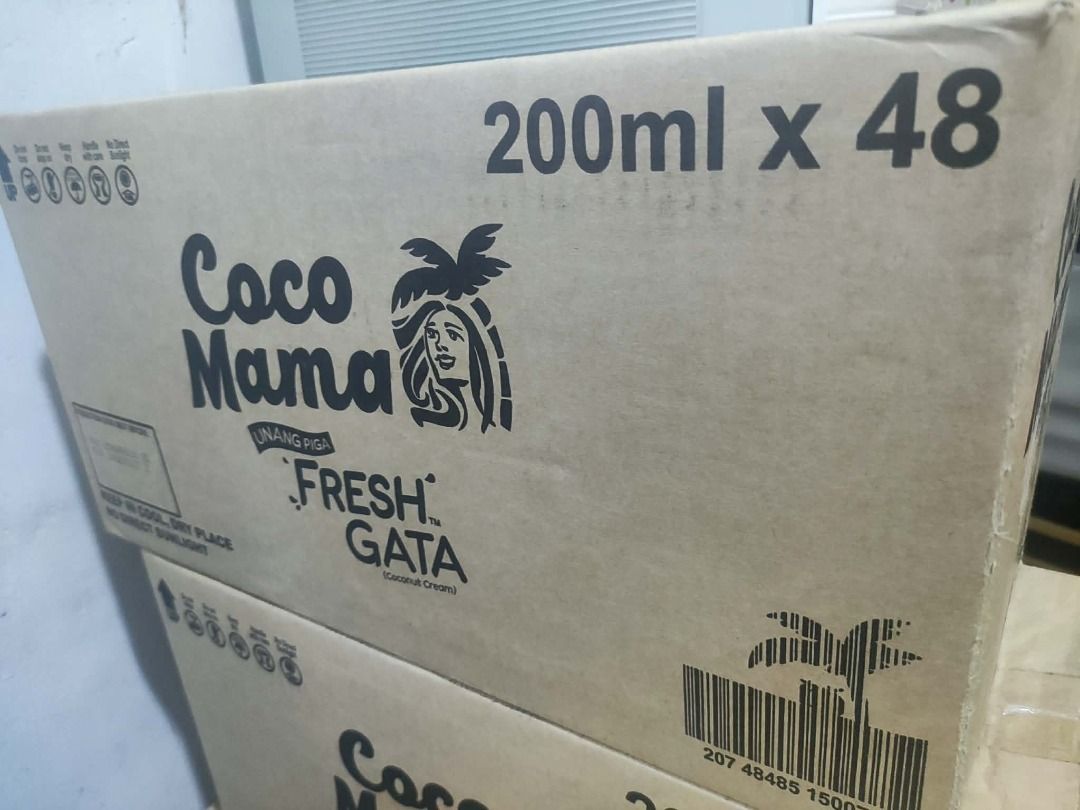 Coco Mama Fresh Gata 200ml x 48 Full Box (Category: Spice & Seasoning) located in Manila. Submitted by zandryeet (Listing ID 1466215912, Image 2). Description: - Product: Coco Mama Fresh Gata Coconut Milk - Quantity: Full carton (48 pieces of 200ml tetra packs) - Condition: Brand new, unopened, and sealed in original packaging - Perfect for: Cooking, baking, and convenient pantry stocking - Benefit: Bulk buy saves you time and trips to the grocer