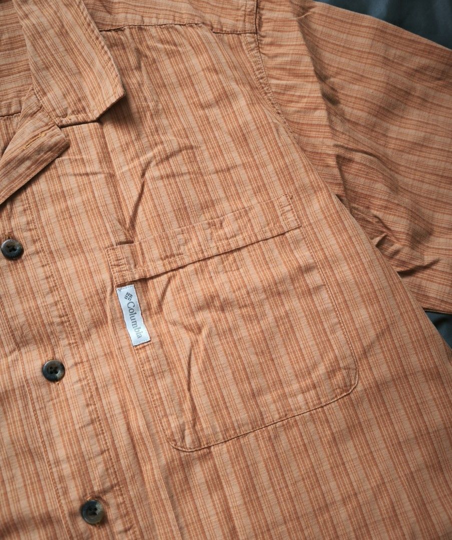 Columbia polo (Category: Tshirts & Polo Shirts ) located in Manila. Submitted by wearforce (Listing ID 1466237746, Image 3). Description: Columbia mustard orange polo brand: Columbia in good condition can fit: M-L rate color 9/10 455 + sf.