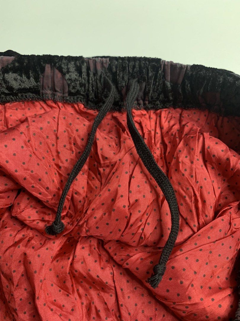 Comme des Garcons Maxi Skirt (Category: Skirts) located in Binan City. Submitted by disqualified_but_undefeated (Listing ID 1466310256, Image 3). Description: Rare! Rare! Rare! Comme Des Garcons Polka maxi Skirt Womens Size- Small Waist- 26"-34" Garterized/Stretchable Lenght- 30 inches In Good Condition Please Check Detailed Photos Posted For Your Reference Thankyou!!! •a vintage 1990s Comme des Garçons silk-blend black skirt with red polka dots.
