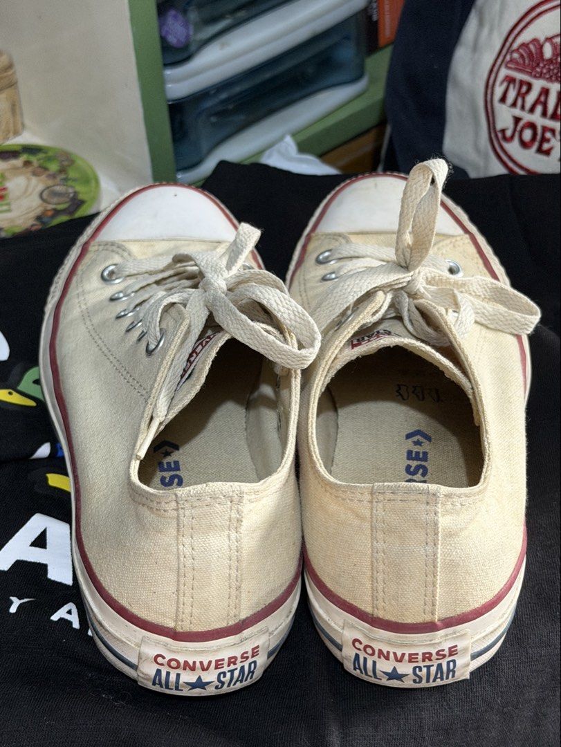 Converse All Star Classics in Parchment (Size 7) (Category: Sneakers) located in Pasig City. Submitted by paolasoriano_wind (Listing ID 1466210358, Image 3). Description: Size: 7 (Women’s), 24cm Classic Converse All Star with OrthoLite technology (soft sole padding unlike older versions). Color: Parchment / Cream (Bestseller, Most Popular) Condition: 8.5/10 Overall excellent condition with no damages but with minor signs of wear (adjust expectati
