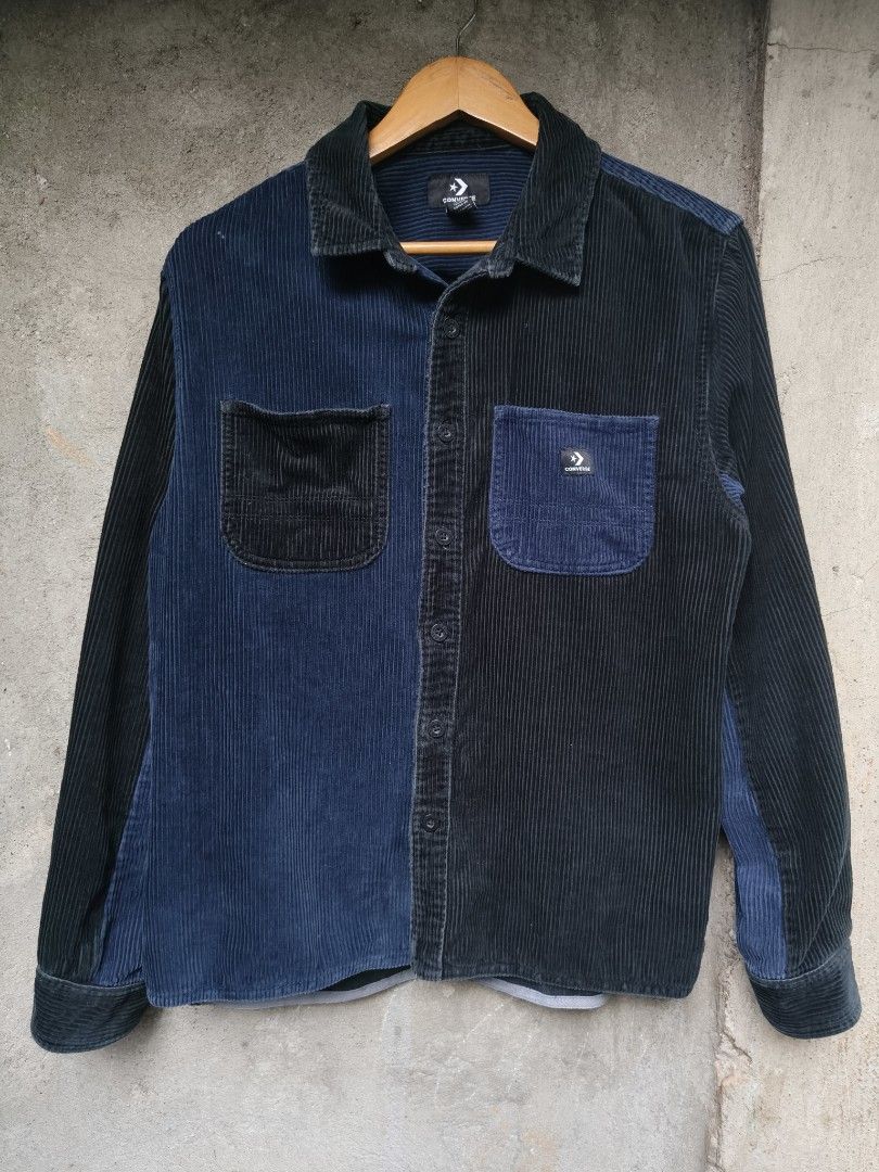 Converse cords button down jacket (Category: Coats, Jackets and Outerwear) located in Puerto Princesa. Submitted by dripthrift99 (Listing ID 1466167449, Image 1). Description: Converse cords button down jacket fit medium 20x26 Excellent condition nonissue loc: palawan.