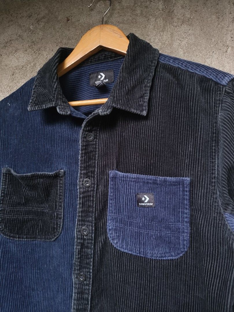 Converse cords button down jacket (Category: Coats, Jackets and Outerwear) located in Puerto Princesa. Submitted by dripthrift99 (Listing ID 1466167449, Image 2). Description: Converse cords button down jacket fit medium 20x26 Excellent condition nonissue loc: palawan.