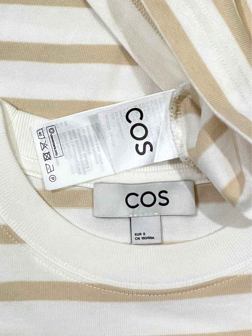 Cos Striped Beige LS Blouse (Category: Blouses) located in Cebu City. Submitted by kei.flmn (Listing ID 1466156938, Image 3). Description: 📌PLEASE READ BEFORE MAKING AN OFFER Excellent Condition (No issues) Size:Fits Small (S) - [x] Flat Lay Measurements (in inches): - [x] Bust: 36” - [x] Length Reference: Mannequin Height : 5’4” (First-come, first-served basis) Due to an increased number of joy reservers and fake buyers, offers will only be acc