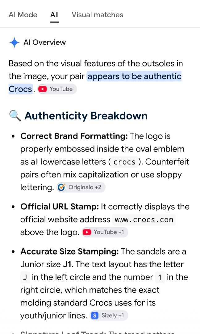 Crocs for kids girl (Category: Babies & Kids Fashion) located in Las Pinas. Submitted by yel_olshoppe (Listing ID 1466320557, Image 3). Description: crocs for kids 20cm insole size minor issues sign of usage,minor dirt/scratch.