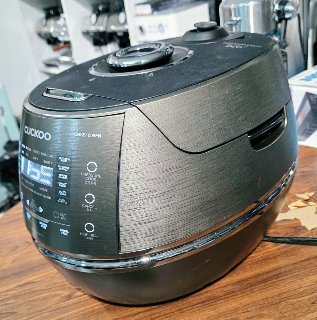 CUCKOO PRESSURE RICE COOKER (Category: Cookers) located in Bulacan. Submitted by iamvanillapeach (Listing ID 1466267579, Image 1). Description: For sale: CUCKOO SMART IH PRESSURE RICE COOKER | 7,500 PESOS EACH ONLY | Condition: In good condition;; no original box — with service warranty 📍Pulilan, Bulacan We can deliver nationwide. ☺️📩.