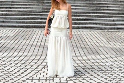 custom made spandex chiffon dress (Category: Dresses) located in Quezon City. Submitted by s0l4nge (Listing ID 1466322904, Image 3). Description: i dont remember the exact measurements i asked for but for reference my measurements are: bust 31 waist 25 height 5’3 hips 32 dress can fit xs up to small! firm on price :) would rather keep than sell lower !.