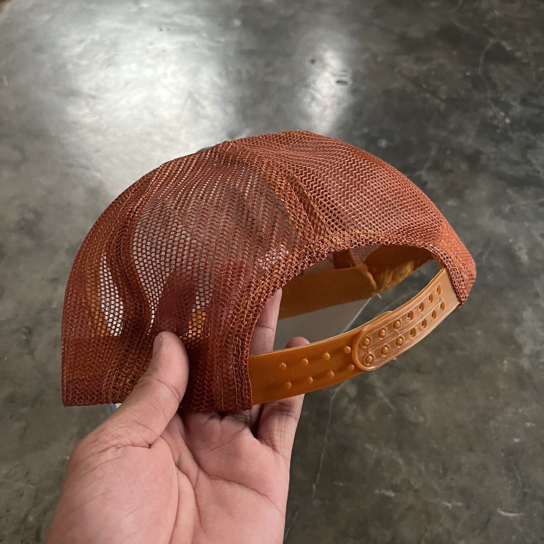 CUSTOMIZED Y2K- STYLE QUILTED TRUCKER HAT (Category: Caps & Hats) located in Iloilo. Submitted by 4slugtoslum (Listing ID 1466210180, Image 3). Description: CUSTOMIZED Y2K- STYLE QUILTED TRUCKER HAT ONE SIZE FITS ALL NO ISSUE 600📩.