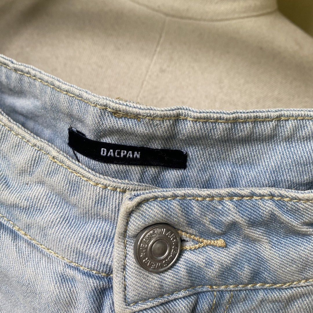 DACPAN Y2K patchwork denim skirt/skort (Category: Other Bottoms) located in Manila. Submitted by thriftfindsbyshei-2nd (Listing ID 1466215809, Image 3). Description: 3rd to last photo is the actual color.