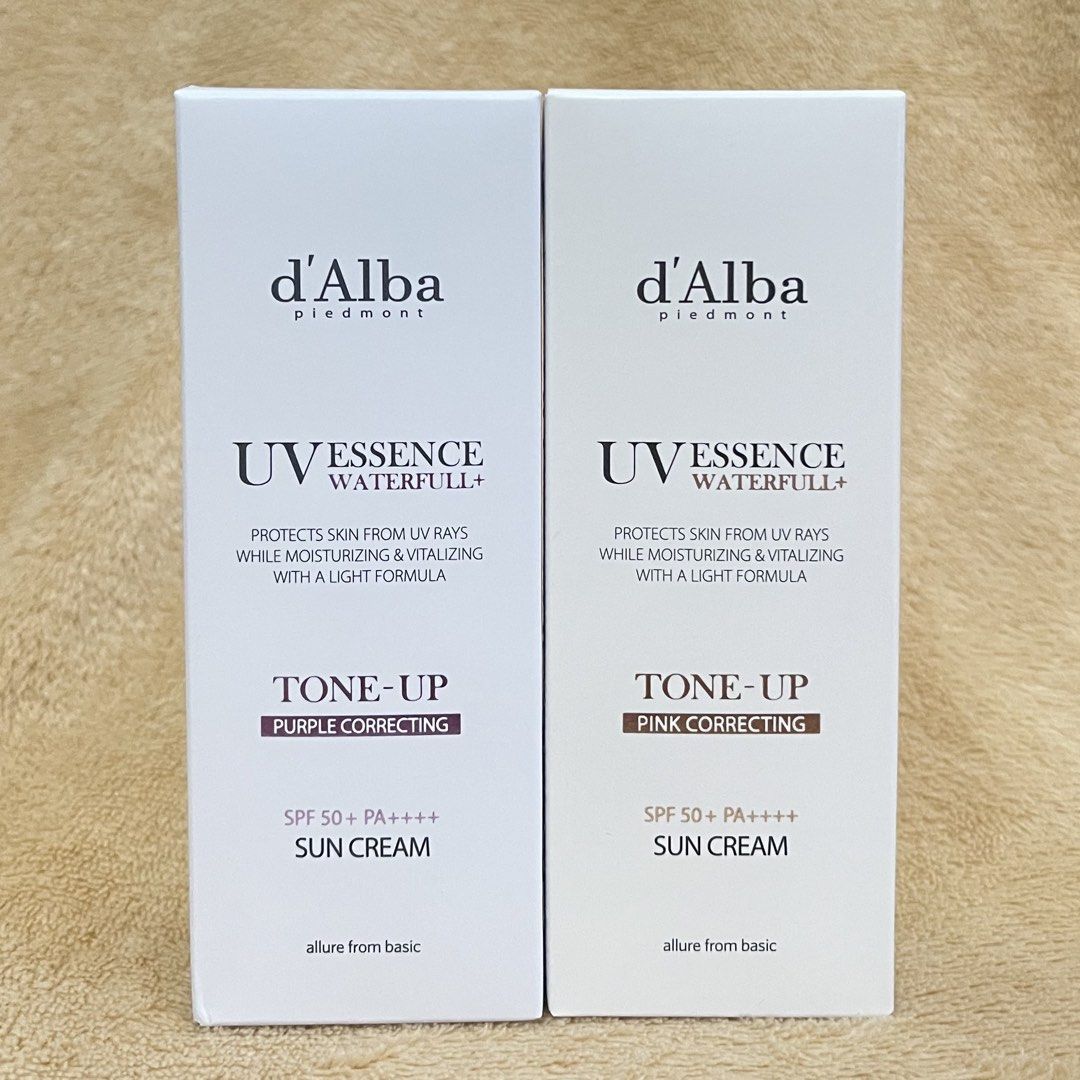 D’Alba Waterfull Tone-up Sunscreen (50mL) (Category: Face Care) located in Manila. Submitted by jowsieee (Listing ID 1466163656, Image 1). Description: D’Alba Waterfull Tone-up Pink Sunscreen (50mL) 450 ONLY‼️ D’Alba Waterfull Tone-up Purple Sunscreen (50mL) 450 ONLY‼️ .