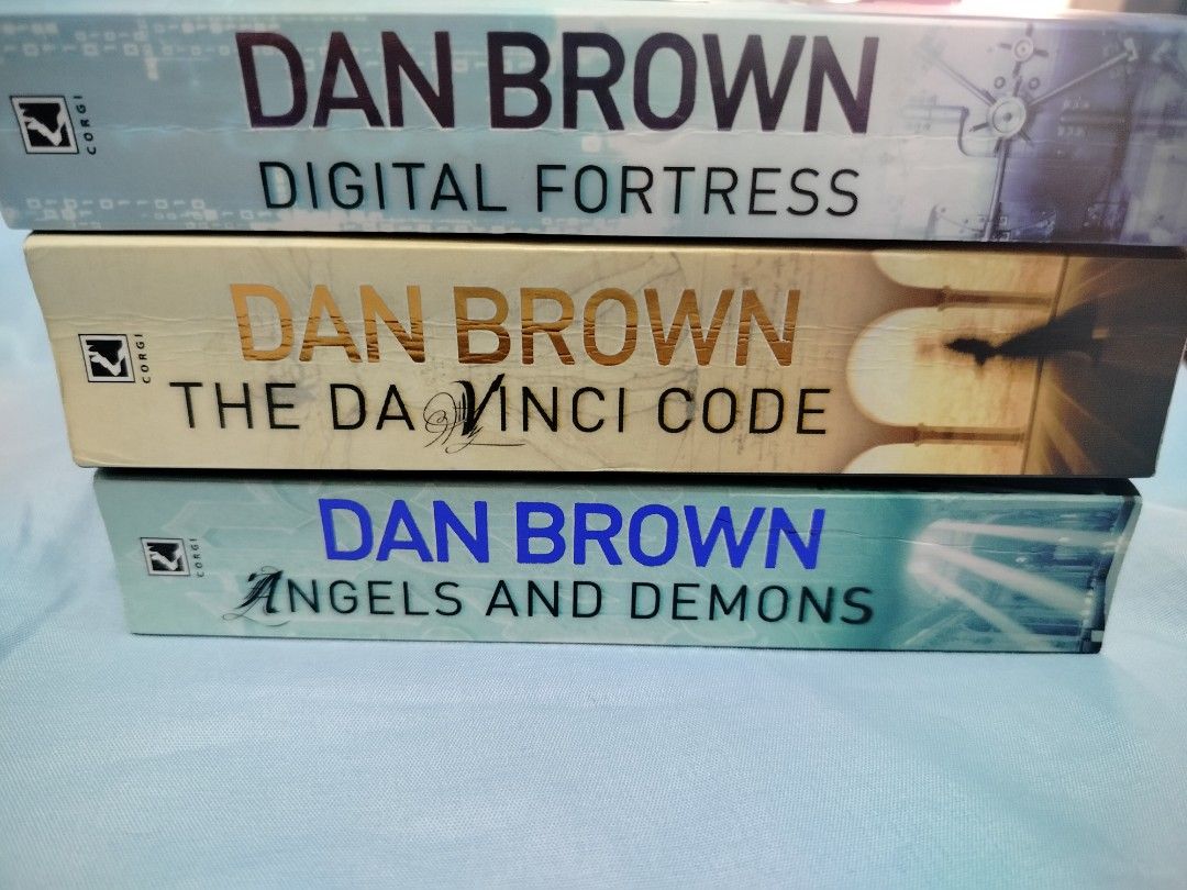 Dan Brown Books Bundle (Category: Storybooks) located in Rizal. Submitted by khay_bookstore (Listing ID 1466164668, Image 2). Description: 3 Dan Brown books Bundle - Digital Fortress - The Da Vinci Code - Angels and Demons.