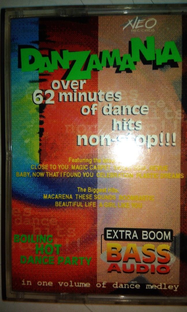 Danzamania Cassette Tape (Category: CDs & DVDs) located in Makati City. Submitted by julz2026 (Listing ID 1466251712, Image 1). Description: -Price is fixed - With inlay and transparent casing - Very good condition.