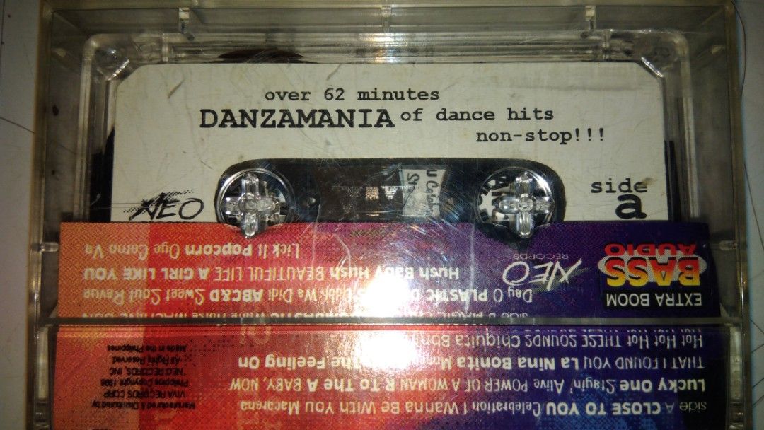 Danzamania Cassette Tape (Category: CDs & DVDs) located in Makati City. Submitted by julz2026 (Listing ID 1466251712, Image 2). Description: -Price is fixed - With inlay and transparent casing - Very good condition.