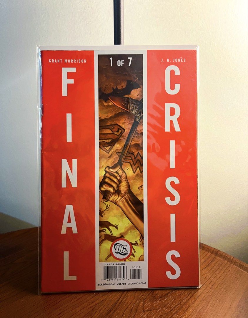 DC Comics Justice League Final Crisis #1 (2008) KEY APPEARANCE (Category: Comics & Manga) located in Makati City. Submitted by decluttzies (Listing ID 1466304876, Image 1). Description: ⭐️ RFS: Decluttering. Have to let this one go to increase comic space. ⭐️ Good condition ⭐️ 1ST appearance of Monitor (Weeja Dell) ⭐️ Written by Grant Morrison ⭐️ Can provide more pictures of the item’s every angle! MODE OF PAYMENT: ⭐️ Gcash ⭐️ BDO ⭐️ Maya e-Walle