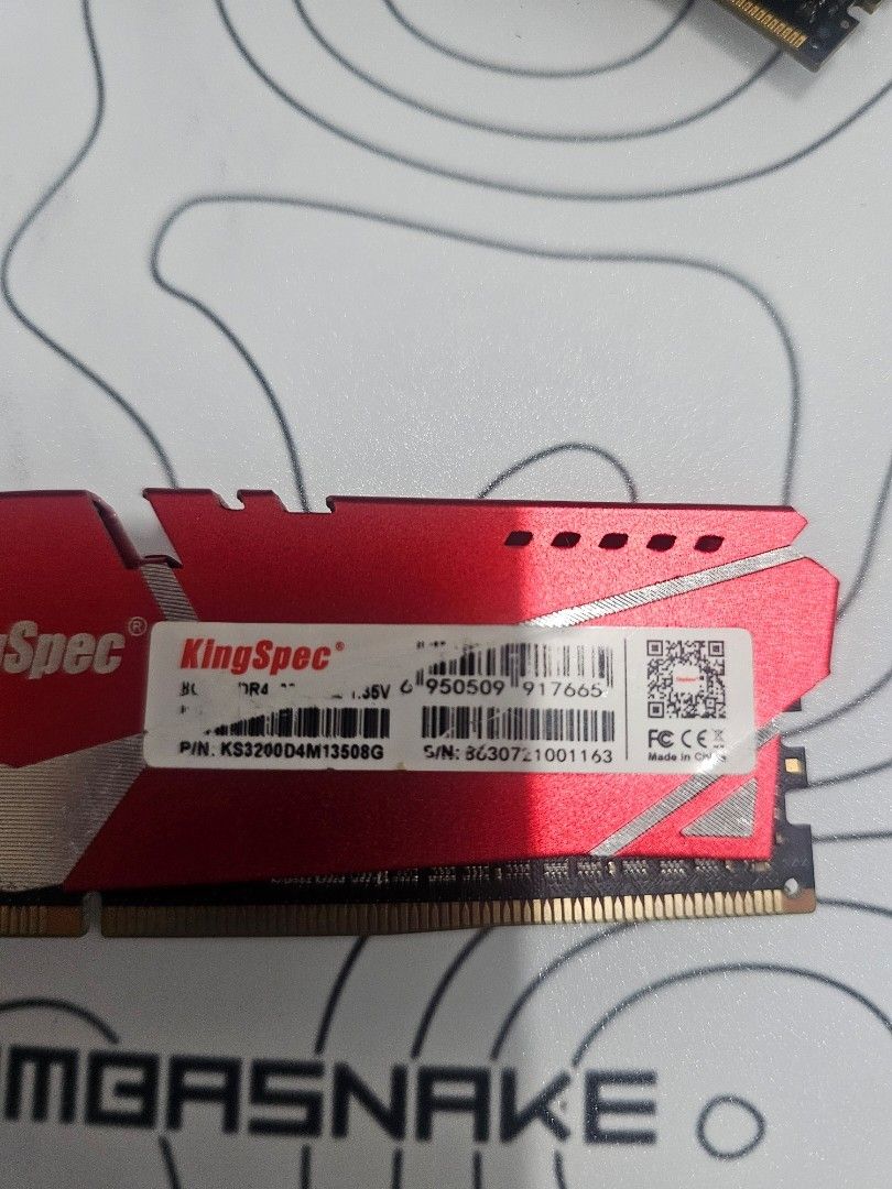DDR4 8GB 3200MHZ RAM KINGSPEC (Category: Desktops) located in Manila. Submitted by zen_francis (Listing ID 1466302189, Image 1). Description: ddr4 ram no issues 8gb 3200mhz can send pics n vids sure buyer.