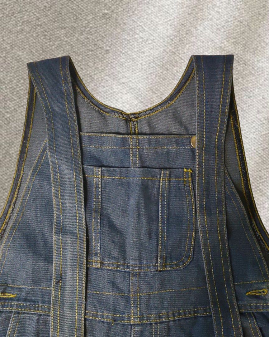 Denim Jumper (Category: Jumpsuits) located in Paranaque City. Submitted by closetclub308 (Listing ID 1466289653, Image 3). Description: Denim Jumper Small-Medium Lightly Used .