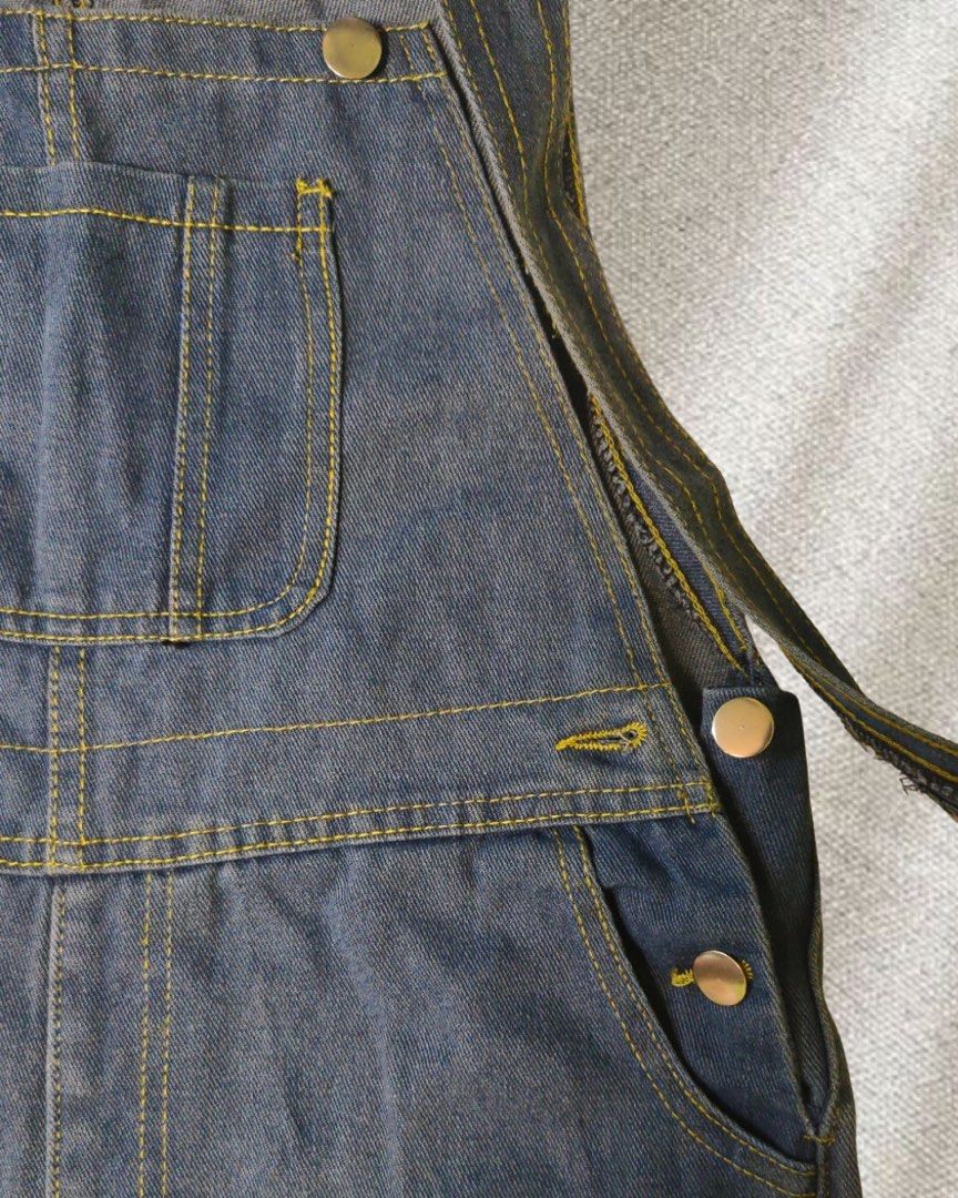 Denim Jumper (Category: Jumpsuits) located in Paranaque City. Submitted by closetclub308 (Listing ID 1466289653, Image 2). Description: Denim Jumper Small-Medium Lightly Used .
