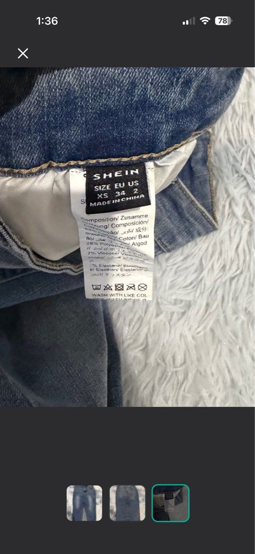 Denim Skirt with Front Slit (Category: Skirts) located in Legazpi City. Submitted by chindecluttrs (Listing ID 1466198638, Image 3). Description: .