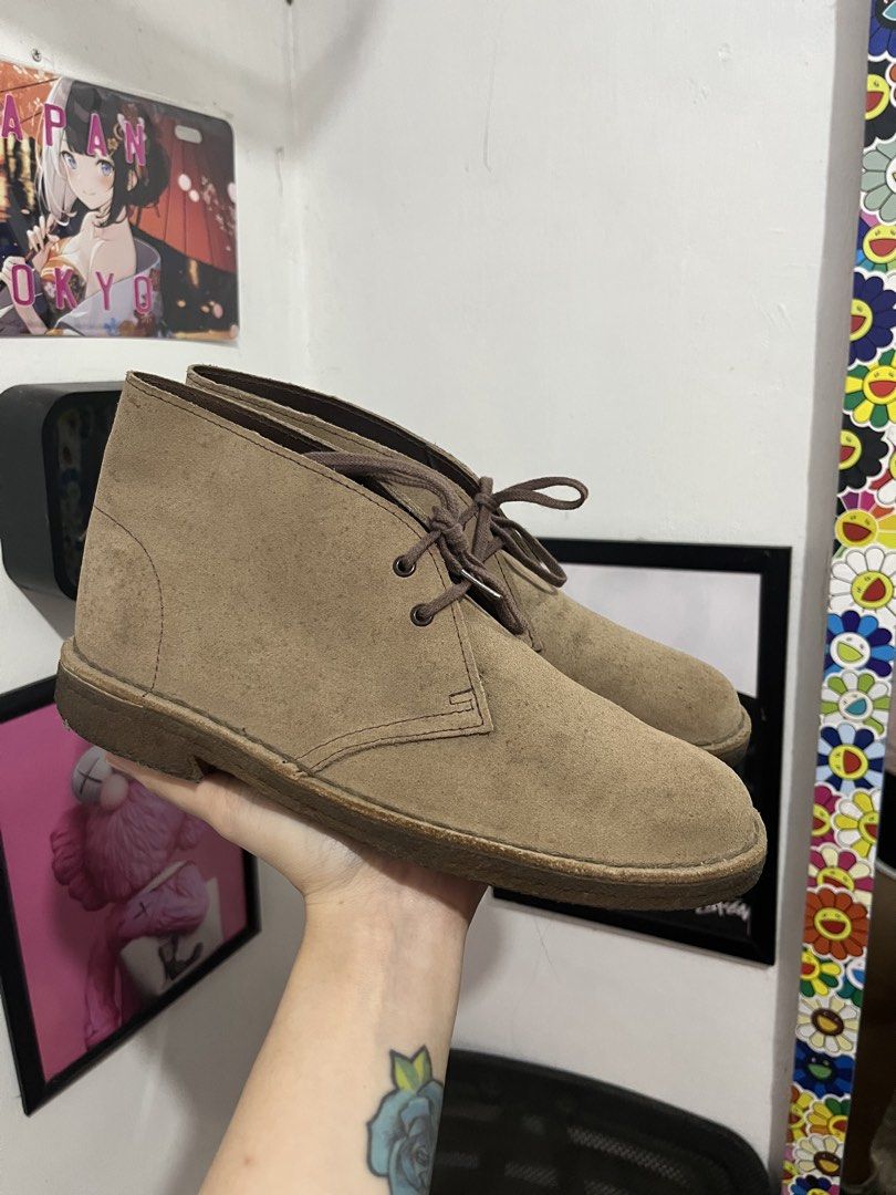 Dessert Clarks Boots (Category: Boots) located in Santa Barbara. Submitted by znaethrifthing (Listing ID 1466183827, Image 1). Description: In very good condition See detailed picture US 6.5- 7mens / US 8 womens 24.5xm - 25cm Plus sf.
