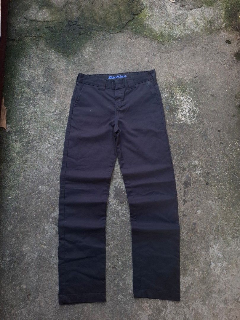 Dickies Flex Slim Taper Black Pants - Size 30 (Category: Trousers) located in Manila. Submitted by bonaobrag55538 (Listing ID 1466203649, Image 2). Description: - Brand: Dickies - Style: Flex slim taper workwear pants - Color: Black - Size: 30 waist - Measurements: 39" length, 7.5" leg opening - Material: Comfortable stretch fabric - Details: Left back pocket with button closure, iconic logo patch above right back pocket - Condition:Need Clean in
