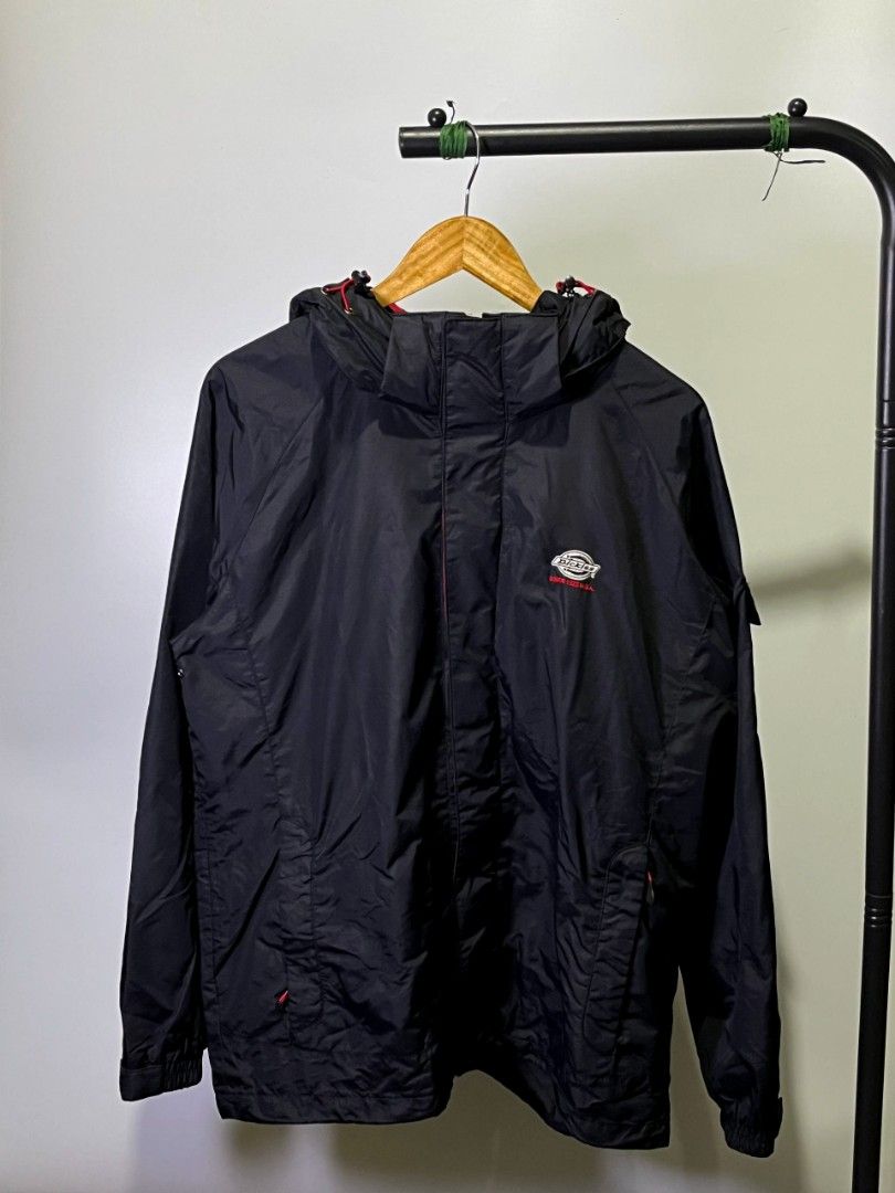 DICKIES GORPCORE WINDBREAKER JACKET (Category: Coats, Jackets and Outerwear) located in Davao. Submitted by nmd.archives (Listing ID 1466184487, Image 1). Description: Large on tag 25 x 30 (fits XL) Color rate and condition: 10/10 No issue Waterproof and detachable hood.