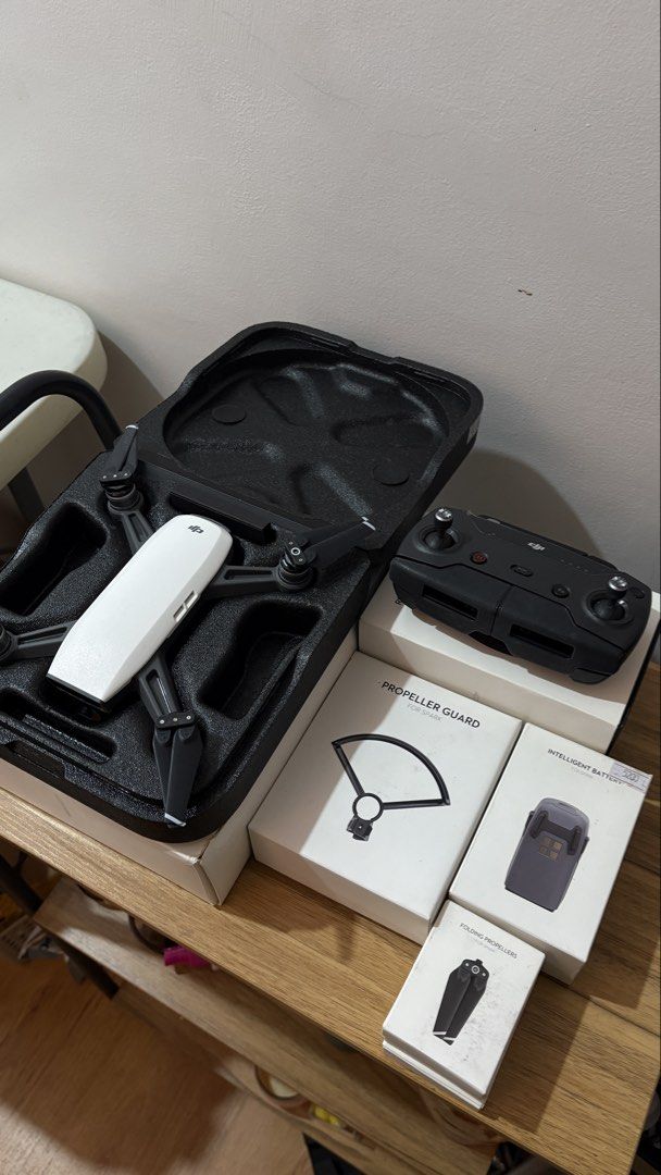 DJI DRONE (Category: Other Gadgets) located in Manila. Submitted by jycmcs (Listing ID 1466329644, Image 1). Description: DJI SPARK DRONE MMA1 Includes: 2x batteries Propeller Guard 4x Folding Propellers Remote Controller.