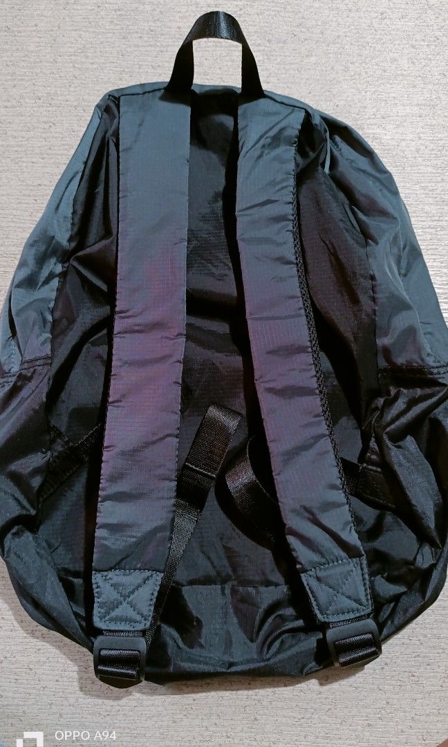 DJI foldable waterproof travel back pack (Category: Backpacks) located in Quezon City. Submitted by Bernz (Listing ID 1466190283, Image 2). Description: Key Features • Packable Design: It can be completely folded down into its own palm-sized pocket or separate storage pouch, making it easy to carry inside luggage. • Material: Constructed from an ultra-lightweight, waterproof nylon grid fabric with a minimal, streamlined layout. • Usage: Primarily